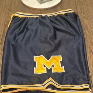 Michigan Navy Blue and Yellow Men’s Basketball Shorts